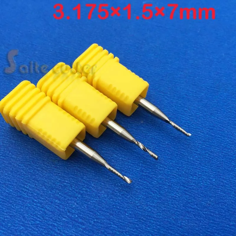 10Pcs AAA 3.175*1.5*7MM Single Flute Milling Cutter, Quality End Mill Tool, CNC Router Bit, on Acrylic PVC Wood Plastic 
10Pcs AAA 3.175*1.5*7MM Single Flute Milling Cutter, Quality End Mill Tool, CNC Router Bit, on Acrylic PVC Wood Plastic
