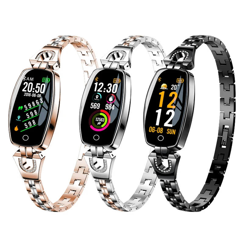 H8 HR Women Girl Watch Smartwatch Bracelet Fashion Wear Stainless Steel Strap Jewel Watch Business Formal Silver Gold Black
H8 HR Women Girl Watch Smartwatch Bracelet Fashion Wear Stainless Steel Strap Jewel Watch Business Formal Silver Gold Black