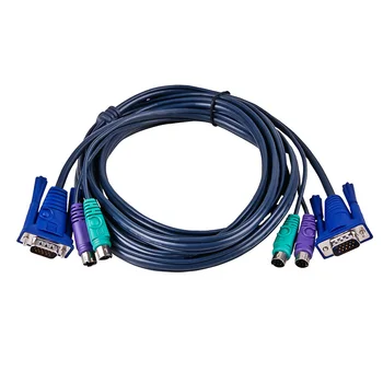 KVM Dual Parallel Three Splicing USB Print Line +VGA Line PS2 Round Port KVM Switch Special Line Connection 1.5m KVM Switch
KVM Dual Parallel Three Splicing USB Print Line +VGA Line PS2 Round Port KVM Switch Special Line Connection 1.5m KVM Switch