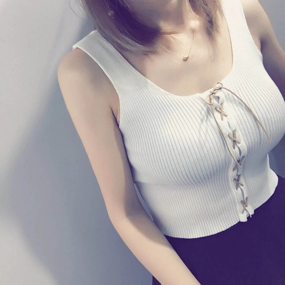 New Bandage Women V Neck Spaghetti Strap Tank Tops 2017 Spring Summer Ladies Sexy Camis Knitted Solid Color Top feminina 1384
New Bandage Women V Neck Spaghetti Strap Tank Tops 2017 Spring Summer Ladies Sexy Camis Knitted Solid Color Top feminina 1384
