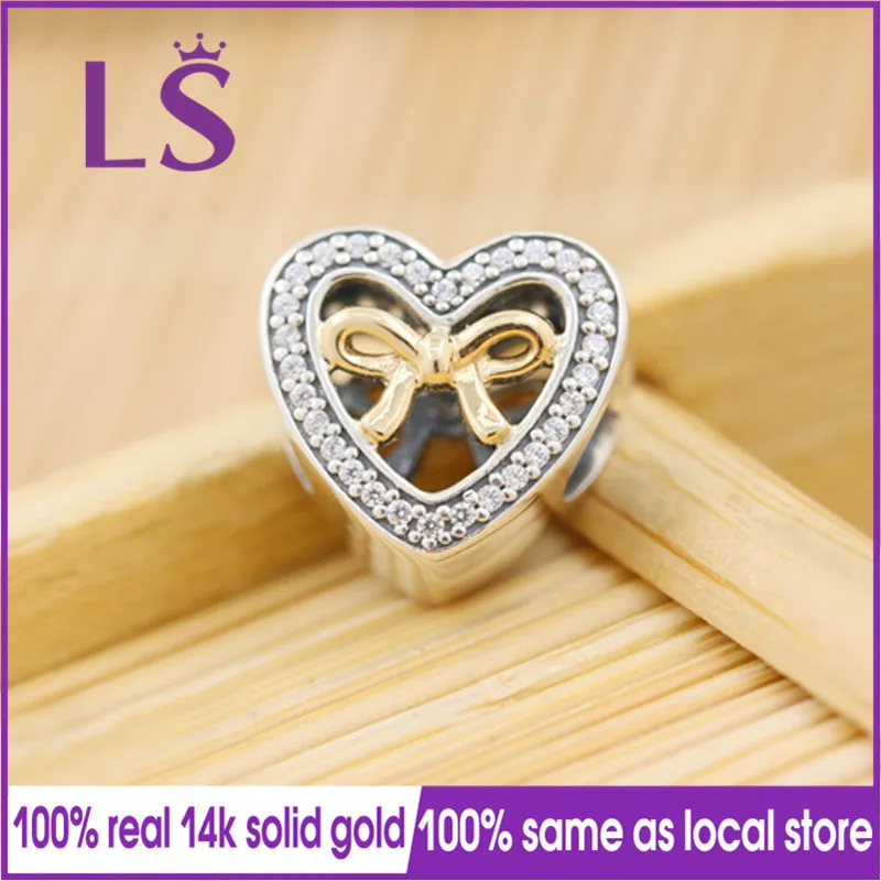 LS New Silver&14.k G.old Bound By Love Charm with Cl Fit Original Bracelets Pulseira Charm Berloque 100% Original Fine Jewelry.N 
LS New Silver&14.k G.old Bound By Love Charm with Cl Fit Original Bracelets Pulseira Charm Berloque 100% Original Fine Jewelry.N