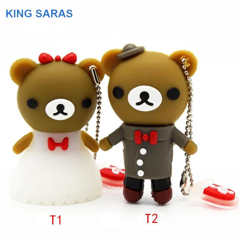 KING SARAS cartoon Beautiful bride and groom Wedding bear usb flash drive usb 2.0 4GB 8GB 16GB 32GB 64GB photography gift
KING SARAS cartoon Beautiful bride and groom Wedding bear usb flash drive usb 2.0 4GB 8GB 16GB 32GB 64GB photography gift