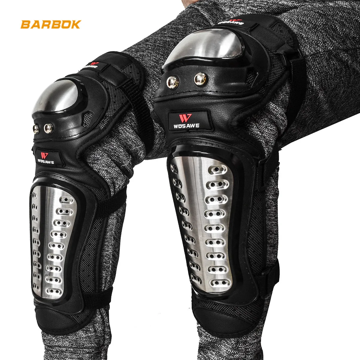 WOSAWE Stainless Steel Knee Protector Motorcycles Armor Downhill Protective Gear Guards Motocross Snowboard Long Knee Protection
WOSAWE Stainless Steel Knee Protector Motorcycles Armor Downhill Protective Gear Guards Motocross Snowboard Long Knee Protection