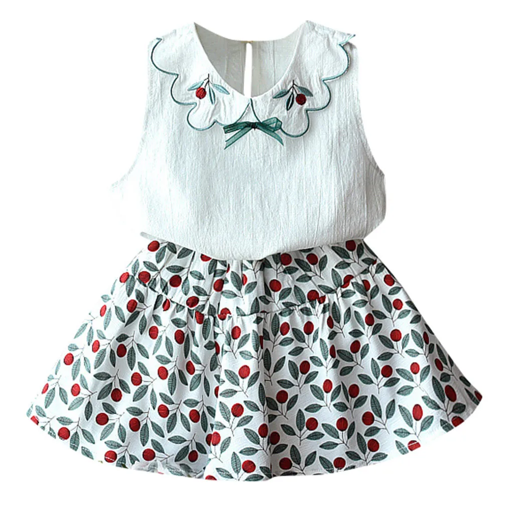 Princess Toddler Baby Kids Girls Clothes Set Sleeveless Ruffles Tops Floral Skirt Princess Outfits baby Kids girls Clothes Sets
Princess Toddler Baby Kids Girls Clothes Set Sleeveless Ruffles Tops Floral Skirt Princess Outfits baby Kids girls Clothes Sets