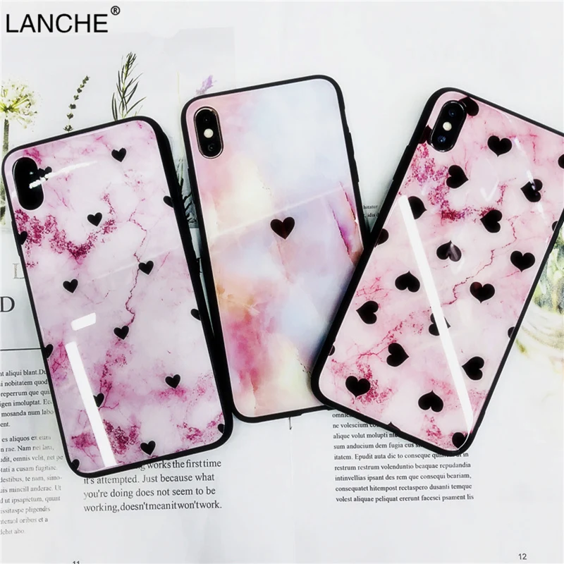 LANCHE Tempered Glass Phone Case For Huawei P30 Lite P20 P30 Pro Case For Honor 10 Lite 8X Nova 3i Marble Heart Hard Phone Cover
LANCHE Tempered Glass Phone Case For Huawei P30 Lite P20 P30 Pro Case For Honor 10 Lite 8X Nova 3i Marble Heart Hard Phone Cover