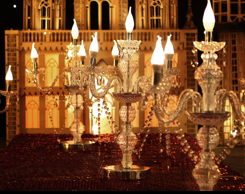 Crystal Wedding Centerpiece acrylic candelabras electric plug in Table Decoration 10pcs/lot
Crystal Wedding Centerpiece acrylic candelabras electric plug in Table Decoration 10pcs/lot