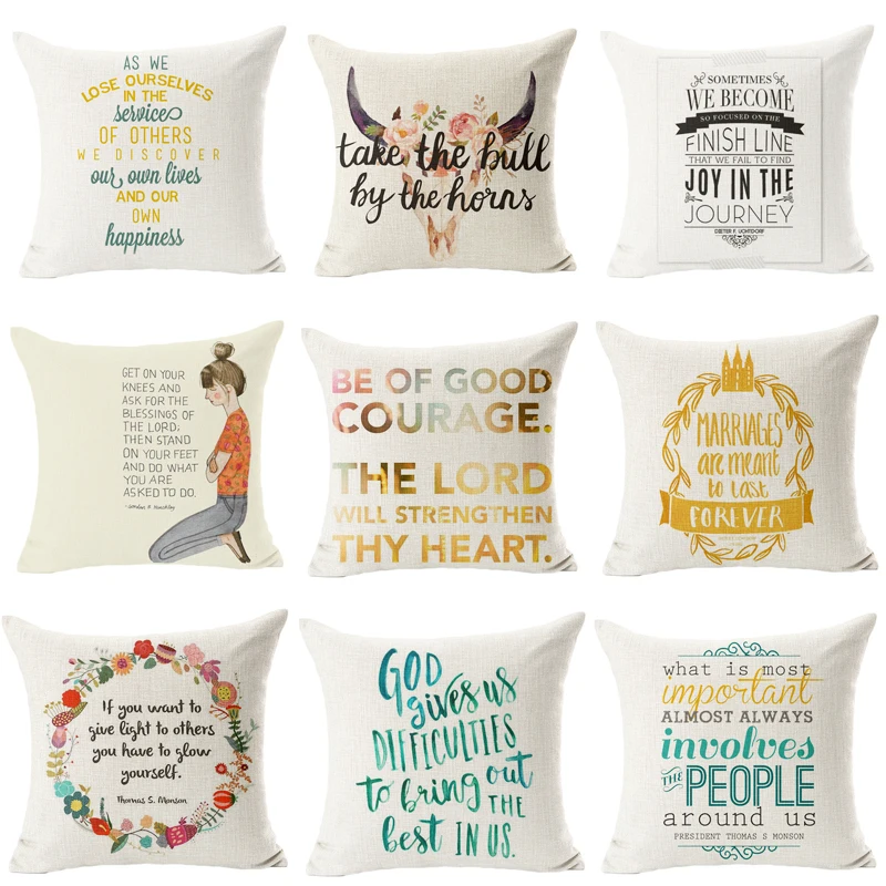 Classic Words Pillowcase Cushion Cover Cotton Linen Letter Style Famous Aphorism Home Deocrative Pillows Cover for Sofa Cojines
Classic Words Pillowcase Cushion Cover Cotton Linen Letter Style Famous Aphorism Home Deocrative Pillows Cover for Sofa Cojines