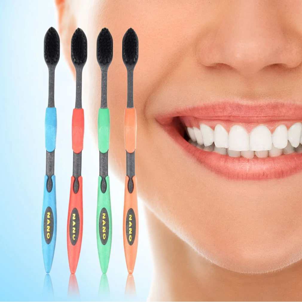 4pcs Ultra Soft Toothbrush Bamboo Charcoal Toothbrush Compact Head And Slim Design Oral Care for Sensitive Gums
4pcs Ultra Soft Toothbrush Bamboo Charcoal Toothbrush Compact Head And Slim Design Oral Care for Sensitive Gums