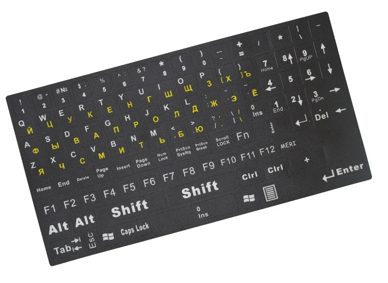 computer Russian Keyboard film notebook stickers white orange letters PC desktop laptop russian & English layout membrane
computer Russian Keyboard film notebook stickers white orange letters PC desktop laptop russian & English layout membrane
