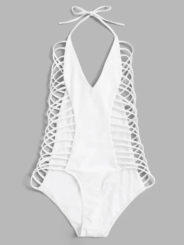 One Piece V Neck String Bandage Swimsuit Push Up Swimwear Women 2019 Summer Bathing Suit 1 Piece High Leg Badpak Beach Bathsuit
One Piece V Neck String Bandage Swimsuit Push Up Swimwear Women 2019 Summer Bathing Suit 1 Piece High Leg Badpak Beach Bathsuit