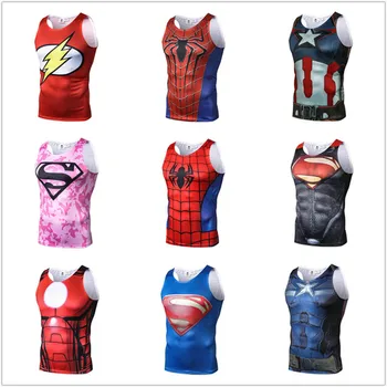 New Multi-union Spider-Man Captain America Superman 3D Print Sleeveless Body-building Vest Elastic Men's Fitness Tank Tops
New Multi-union Spider-Man Captain America Superman 3D Print Sleeveless Body-building Vest Elastic Men's Fitness Tank Tops