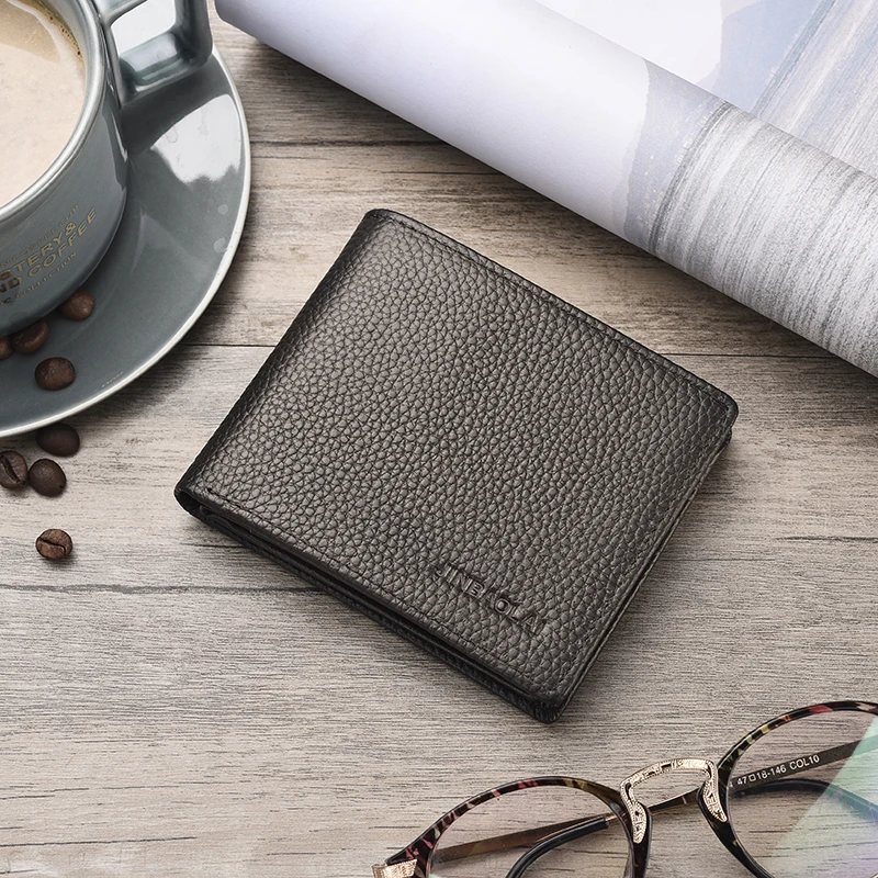 Genuine Leather Drivers License Card Holder Wallet (10)
