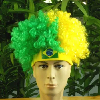 600pcs/lot 2018 football game Brazil fans wig football Brazal fans Cheerleading wig football match party wig free shipping
600pcs/lot 2018 football game Brazil fans wig football Brazal fans Cheerleading wig football match party wig free shipping