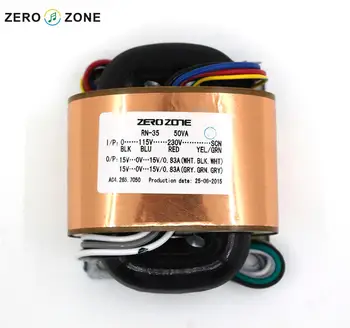 115V/230V 50W double 15V/0.83A pure copper R-type transformer with copper foil shielding
115V/230V 50W double 15V/0.83A pure copper R-type transformer with copper foil shielding