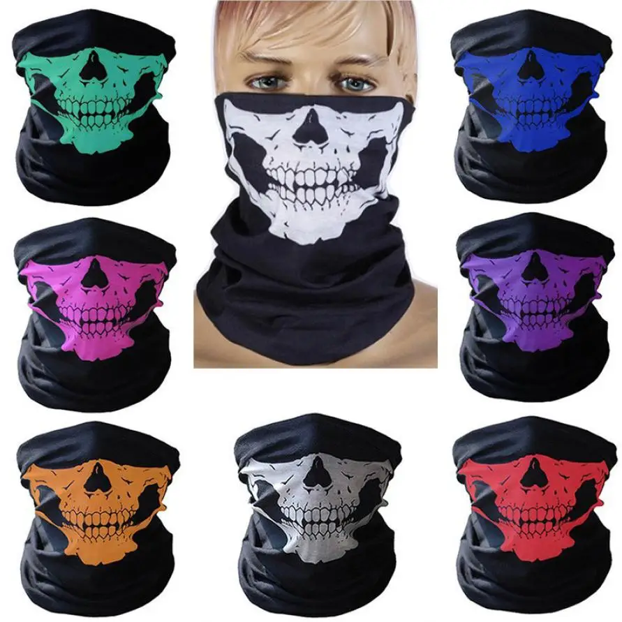 New 2019 Halloween Skull Party Black Mask Bicycle Ski Skull Half Face Mask Ghost Scarf Multi Use Neck Warmer Hot Sale 7.27
New 2019 Halloween Skull Party Black Mask Bicycle Ski Skull Half Face Mask Ghost Scarf Multi Use Neck Warmer Hot Sale 7.27