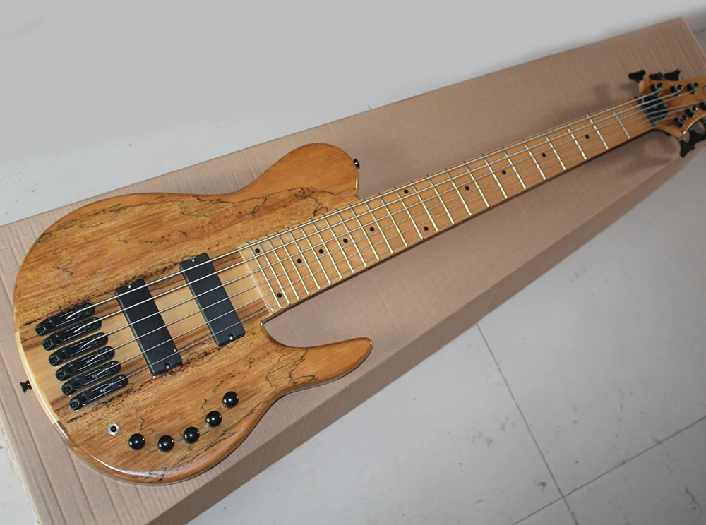 6 Strings ASH Electric Bass Guitar with Black Hardwares,Neck-Thru-Body,Dots Inlay,Maple Fretboard,offering customized services
6 Strings ASH Electric Bass Guitar with Black Hardwares,Neck-Thru-Body,Dots Inlay,Maple Fretboard,offering customized services