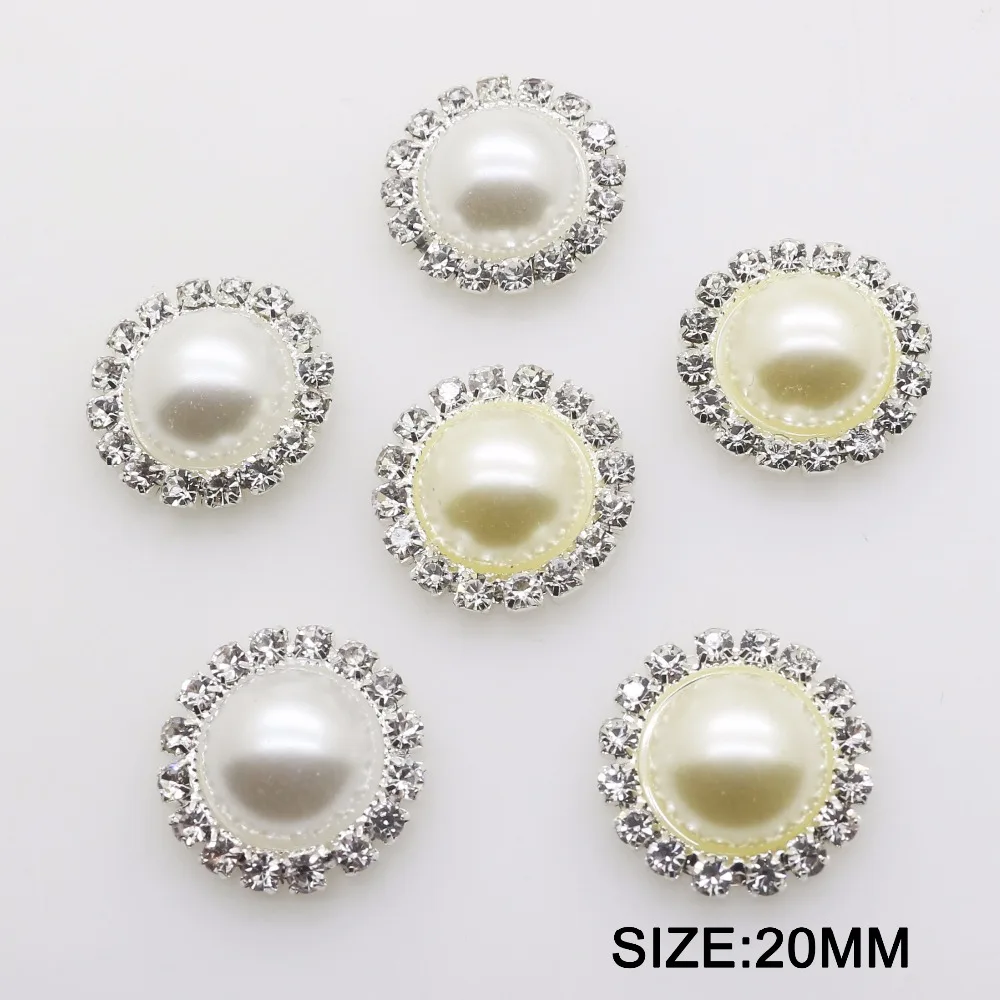 Free delivery 50pcs/lot 20mm (Ivory/White) Crystal Pearl Buttons Rhinestone Button Flat back embellishment for Handmade
Free delivery 50pcs/lot 20mm (Ivory/White) Crystal Pearl Buttons Rhinestone Button Flat back embellishment for Handmade