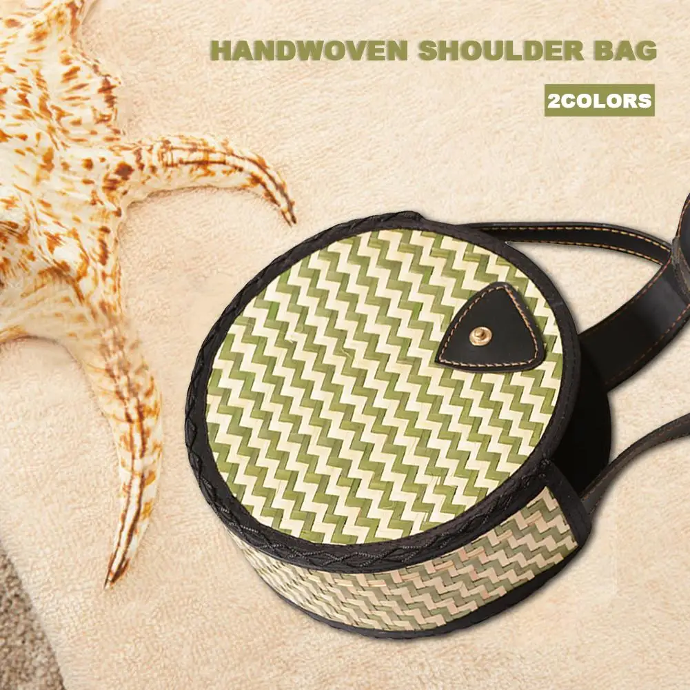Rattan Braided Handmade Hand Woven Round Crossbody Shoulder Bag For Women Summer Beach Messenger Travel Straw Bags Handbag Bag
Rattan Braided Handmade Hand Woven Round Crossbody Shoulder Bag For Women Summer Beach Messenger Travel Straw Bags Handbag Bag