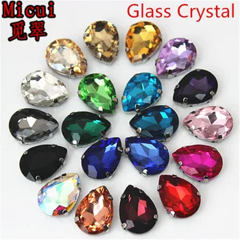 Micui Drop Glass Crystals Strass Sewing Rhinestones With Claw Teardrop Crystal Sew On Claw Rhinestones For Wedding DIY MC1001
Micui Drop Glass Crystals Strass Sewing Rhinestones With Claw Teardrop Crystal Sew On Claw Rhinestones For Wedding DIY MC1001