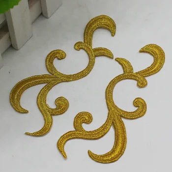 YACKALASI Gold Flower Appliqued Mirror Pair Patches 5 Pairs Cosplay Costume Lace Trims Embroidered Gold and Silver 10.5cm*4cm
YACKALASI Gold Flower Appliqued Mirror Pair Patches 5 Pairs Cosplay Costume Lace Trims Embroidered Gold and Silver 10.5cm*4cm