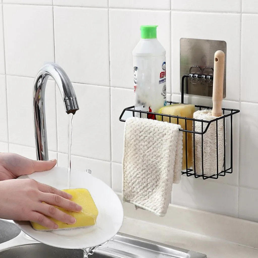 Household Towel Sponge Holder Iron Art Bathroom Teeth Brush Rack Cosmetic Toiletries Storage Collector Kitchen Organizer
Household Towel Sponge Holder Iron Art Bathroom Teeth Brush Rack Cosmetic Toiletries Storage Collector Kitchen Organizer