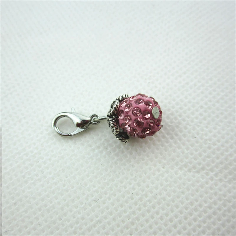 10pcs/lot Rhinestone Pink Crystal Dangle Charms Lobster Clasp Charms Diy Jewelry Accessory Bracelet floating Hanging Charms
10pcs/lot Rhinestone Pink Crystal Dangle Charms Lobster Clasp Charms Diy Jewelry Accessory Bracelet floating Hanging Charms
