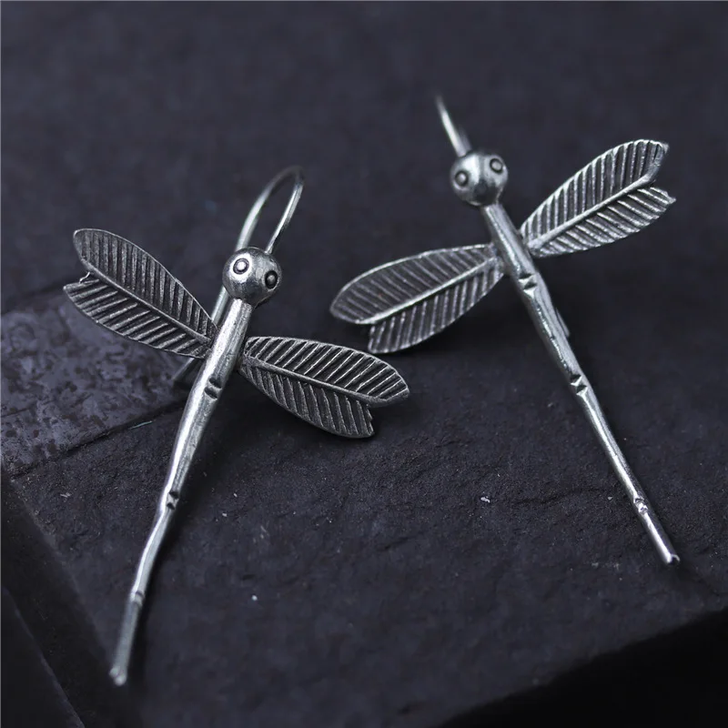 Dragonfly Shape Thai Silver Drop Earrings Real 925 Sterling Silver Earrings for Women Handmade Earings Fashion Jewelry
Dragonfly Shape Thai Silver Drop Earrings Real 925 Sterling Silver Earrings for Women Handmade Earings Fashion Jewelry