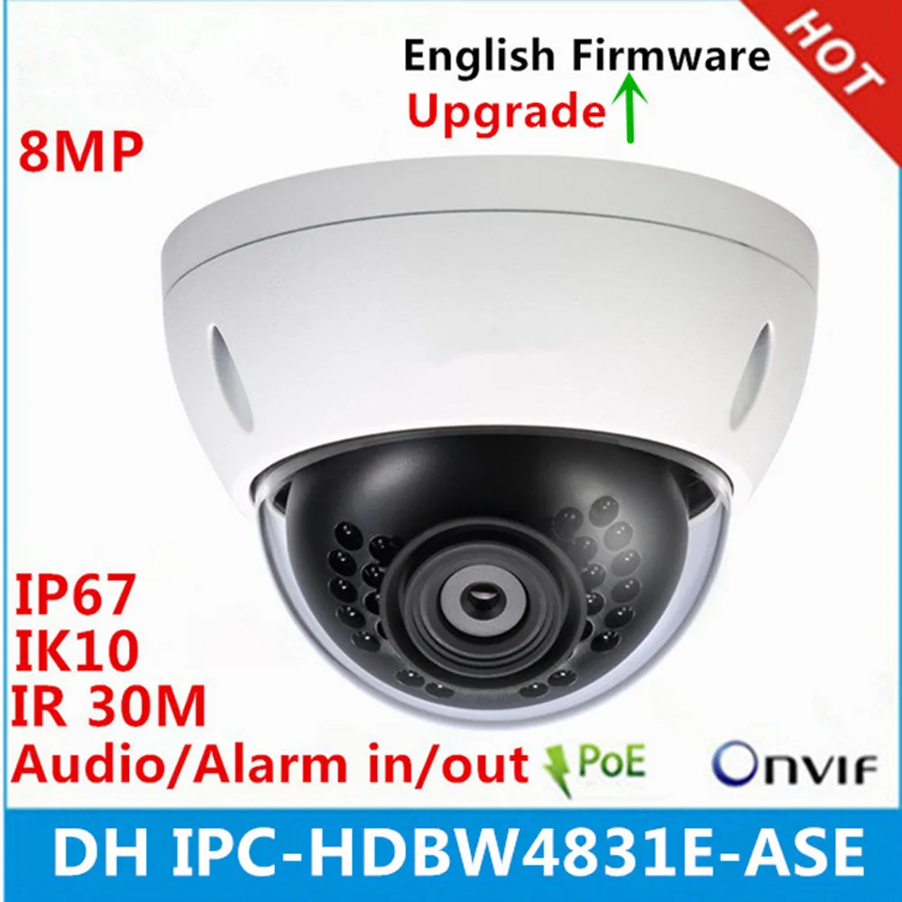 DH Original IPC-HDBW4831E-ASE 8MP ip camera IP67 IK10 IR30M Mini Dome poe Camera Replace IPC-HDBW4830E-AS
DH Original IPC-HDBW4831E-ASE 8MP ip camera IP67 IK10 IR30M Mini Dome poe Camera Replace IPC-HDBW4830E-AS
