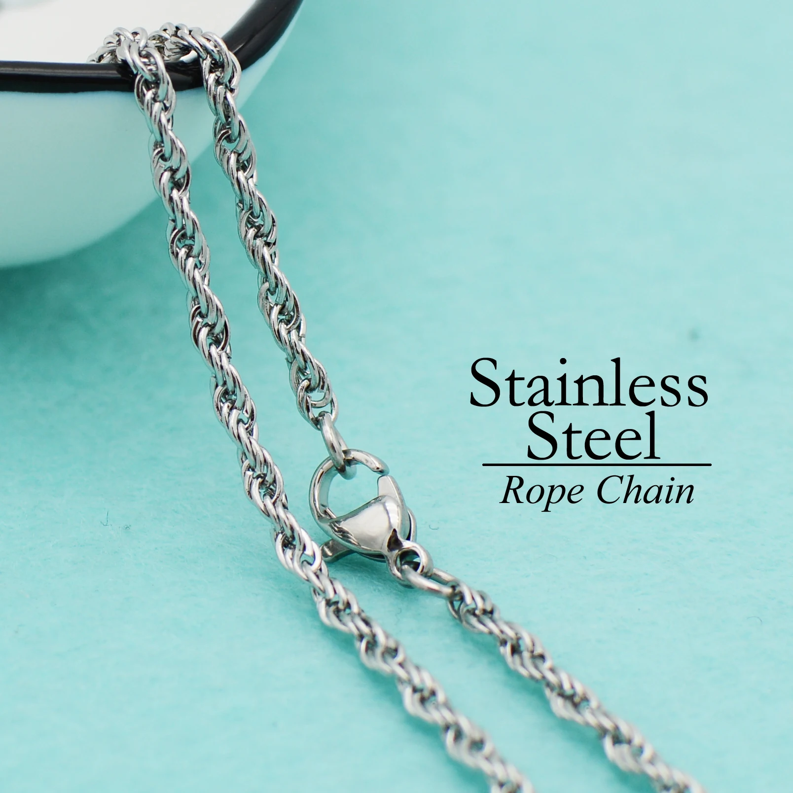 50 pcs - Stainless Steel Chain Necklace, 2.5mm Rope Chain Necklace, Stainless Steel Necklace Chain, Stainless Steel Rope Chain
50 pcs - Stainless Steel Chain Necklace, 2.5mm Rope Chain Necklace, Stainless Steel Necklace Chain, Stainless Steel Rope Chain