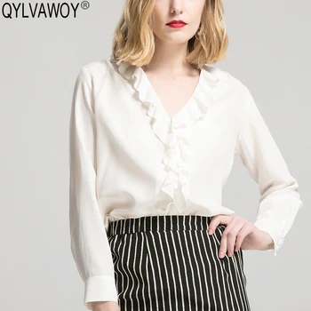 Women's Blouse Spring Fashion Woman Blouses 2020 Real Silk Vintage Korean Blouse Women Tops White Shirt Camisas Mujer CS1871
Women's Blouse Spring Fashion Woman Blouses 2020 Real Silk Vintage Korean Blouse Women Tops White Shirt Camisas Mujer CS1871