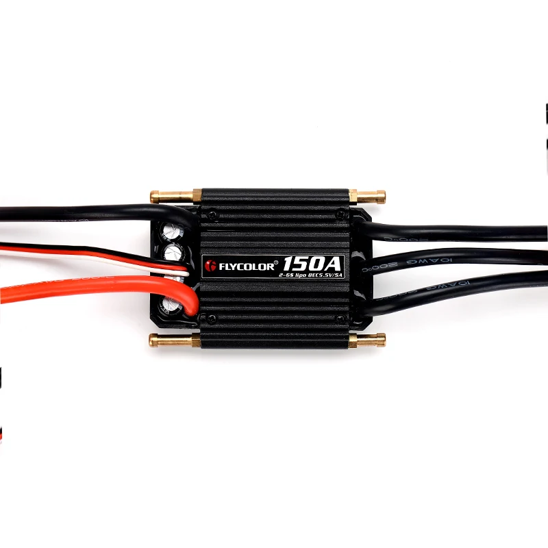 FATJAY Flycolor 150A boat ESC 2-6s waterproof for RC boats with water cooling system
FATJAY Flycolor 150A boat ESC 2-6s waterproof for RC boats with water cooling system