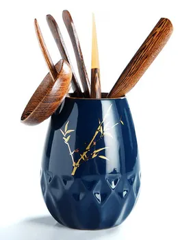 Tea Ceremony Six gentlemen Tea scoop Modern minimalist ebony solid wood Tea Combination Cup fork tea set accessories
Tea Ceremony Six gentlemen Tea scoop Modern minimalist ebony solid wood Tea Combination Cup fork tea set accessories