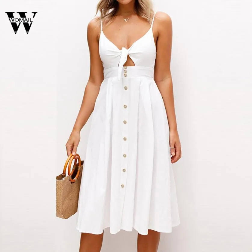 2018 hot sale Womens Holiday Bowknot Lace Up Ladies Summer Beach Buttons Party Dress drop shipping New fashion Mar 26
2018 hot sale Womens Holiday Bowknot Lace Up Ladies Summer Beach Buttons Party Dress drop shipping New fashion Mar 26