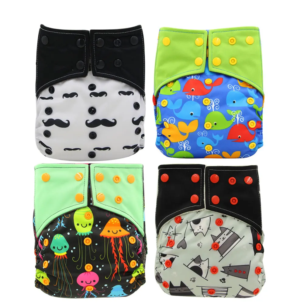 Ohbabyka Cloth Diaper All-in-two AI2 Adjustable Reusable Baby Diapers Double Gussets Cloth Diaper Cover Waterproof Pocket Diaper
Ohbabyka Cloth Diaper All-in-two AI2 Adjustable Reusable Baby Diapers Double Gussets Cloth Diaper Cover Waterproof Pocket Diaper