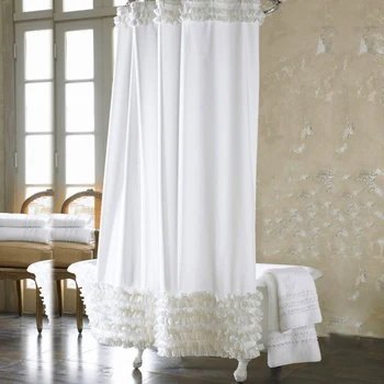 Artistic Simple style 3 Size Ruffles Shower Curtain Liner Water Repellent Mildew-Free Polyester Bathroom Curtain
Artistic Simple style 3 Size Ruffles Shower Curtain Liner Water Repellent Mildew-Free Polyester Bathroom Curtain