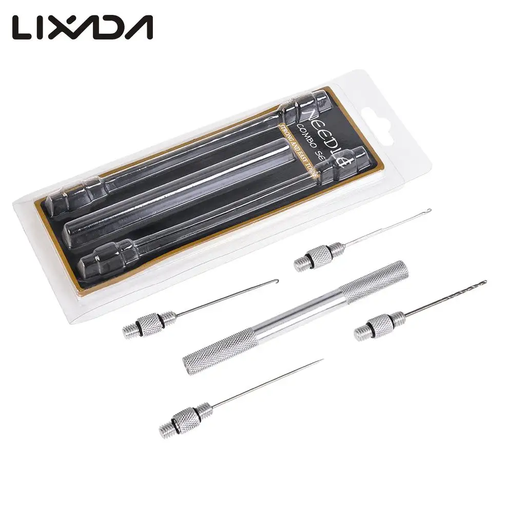 5-in-1 Carp Fishing Rigging Bait Needle Kit Tool Set Bait Boilie Drill Stringer Needle with Nonslip Aluminum Alloy Handle Pesca
5-in-1 Carp Fishing Rigging Bait Needle Kit Tool Set Bait Boilie Drill Stringer Needle with Nonslip Aluminum Alloy Handle Pesca
