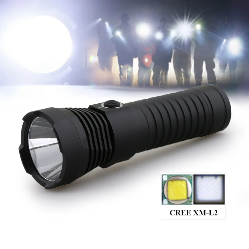 

LED Flashlight super bright waterproof USB rechargeable cree xml l2 LED Torch light powerful lantern 18650/26650 battery