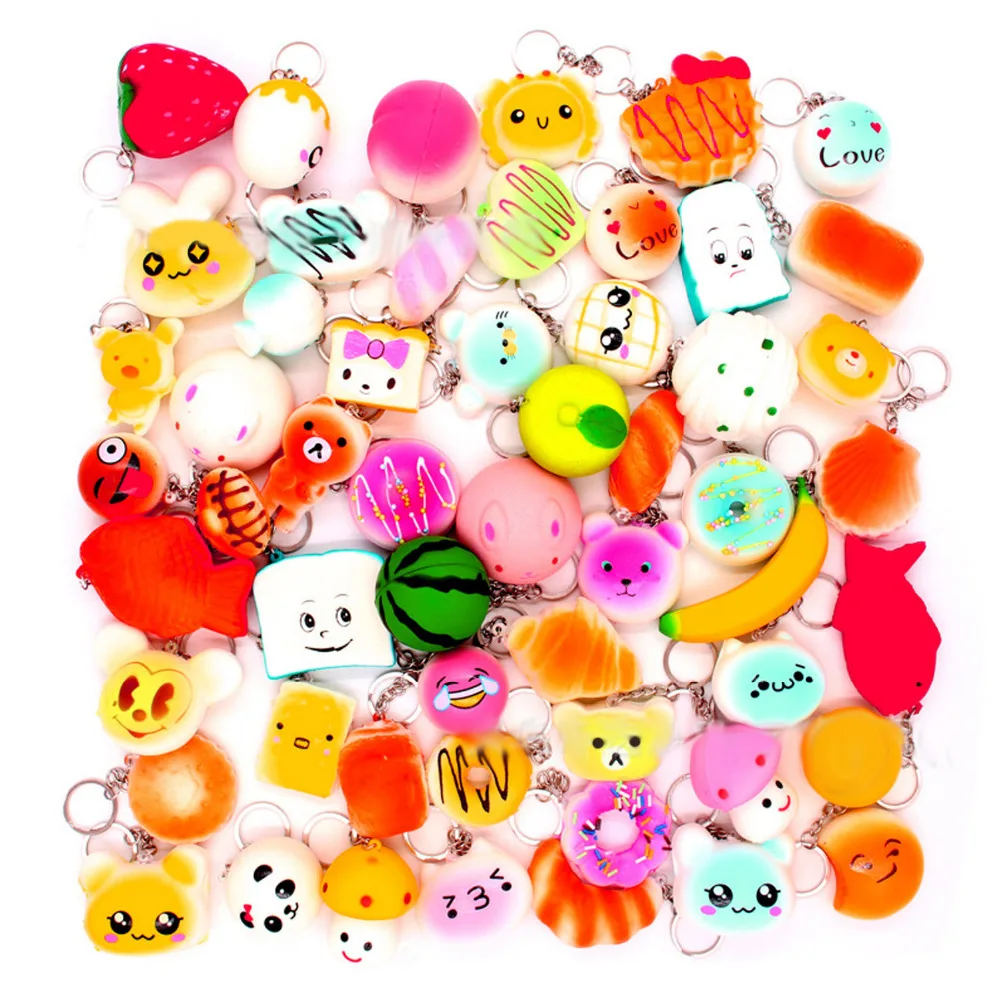 Besegad 10PCS Cute Squishy Donut Bread Cake Squeeze Doughnut Banana Strawberry Decompression Relieves Stress Phone Strap Toy
Besegad 10PCS Cute Squishy Donut Bread Cake Squeeze Doughnut Banana Strawberry Decompression Relieves Stress Phone Strap Toy