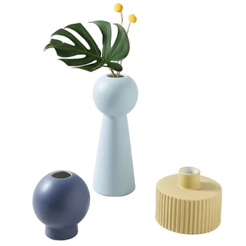 Ceramic Vase Morandi Pink Blue Gray Desktop Vases for Flowers Home Wedding Bedroom Accessories Modern Living Room Decoration
Ceramic Vase Morandi Pink Blue Gray Desktop Vases for Flowers Home Wedding Bedroom Accessories Modern Living Room Decoration