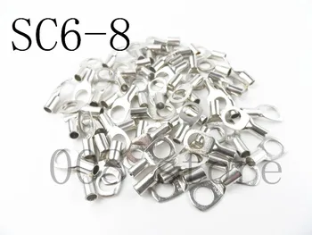 Tined copper connecting terminal SC6-8 (DTGA) bolt hole cable lugs battery terminals 6mm square wire 50PCS
Tined copper connecting terminal SC6-8 (DTGA) bolt hole cable lugs battery terminals 6mm square wire 50PCS