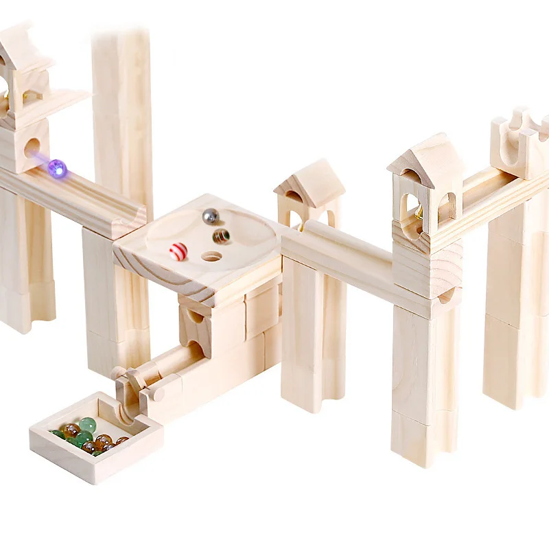 Wooden marble track building blocks Children's educational assembling ball building blocks wooden building blocks
Wooden marble track building blocks Children's educational assembling ball building blocks wooden building blocks