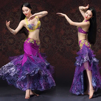 2018 Performance Women Dancewear Belly Dancing Dresses Oriental Dance Dresses Belly Dance Beaded Costume Bra and Skirt 2pcs
2018 Performance Women Dancewear Belly Dancing Dresses Oriental Dance Dresses Belly Dance Beaded Costume Bra and Skirt 2pcs