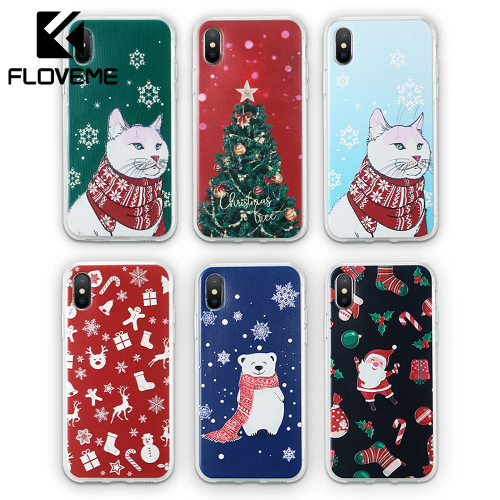 FLOVEME Christmas Phone Case For iPhone 7 8 Plus XS Max Santa Claus Cartoon Case For iPhone XR 6 6S X Soft TPU Cases Cover Coque
FLOVEME Christmas Phone Case For iPhone 7 8 Plus XS Max Santa Claus Cartoon Case For iPhone XR 6 6S X Soft TPU Cases Cover Coque