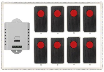 AC85V 110V 120V 220V 250V RF Remote Control Switch System 8X Transmitter + 1 X Receiver 1ch relay smart home z-wave 315/433 MHZ