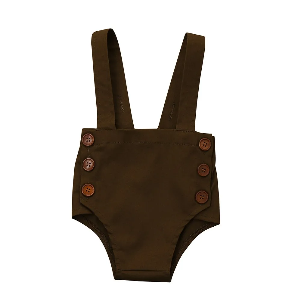 Solid Strap Buttons Bodysuit Toddler Newborn Baby Boys Girls Bodysuits Jumpsuit Outfits Sleeveless Fashion Playsuit
Solid Strap Buttons Bodysuit Toddler Newborn Baby Boys Girls Bodysuits Jumpsuit Outfits Sleeveless Fashion Playsuit