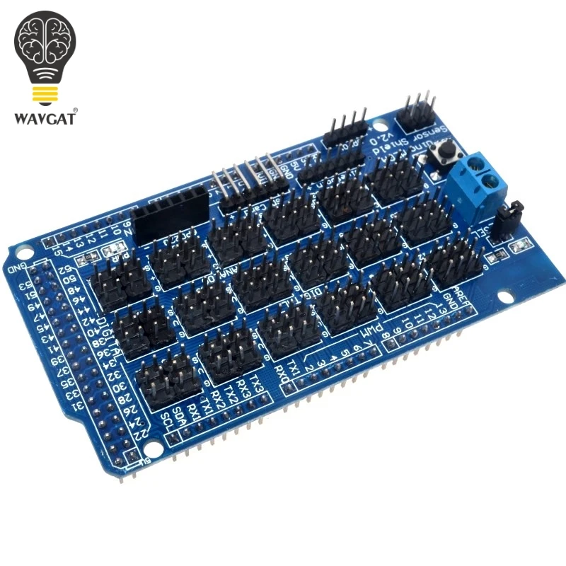 For Arduino MEGA Sensor Shield V1.0 V2.0 Dedicated Expansion Development Board MEGA 2560 Sup IIC Bluetooth SD Robot Parts DIY
For Arduino MEGA Sensor Shield V1.0 V2.0 Dedicated Expansion Development Board MEGA 2560 Sup IIC Bluetooth SD Robot Parts DIY