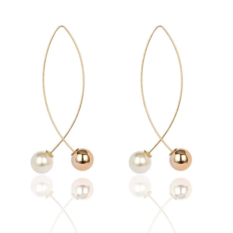 New Minimalist Cross Pearl Earrings Long Temperament Fish Earrings Female Metal Alloy Jewelry Accessories Party Gift For Women
New Minimalist Cross Pearl Earrings Long Temperament Fish Earrings Female Metal Alloy Jewelry Accessories Party Gift For Women