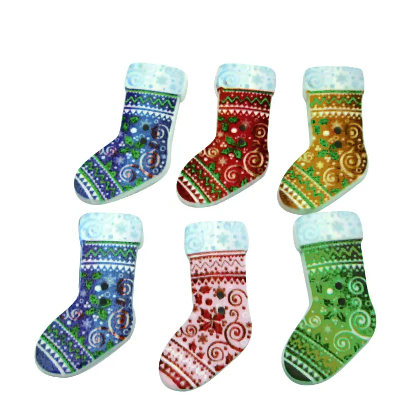 50pcs Mixed Christmas Stockings Wooden Buttons For Clothes Crafts Sewing Decorative Needlework Scrapbooking DIY Accessories
50pcs Mixed Christmas Stockings Wooden Buttons For Clothes Crafts Sewing Decorative Needlework Scrapbooking DIY Accessories