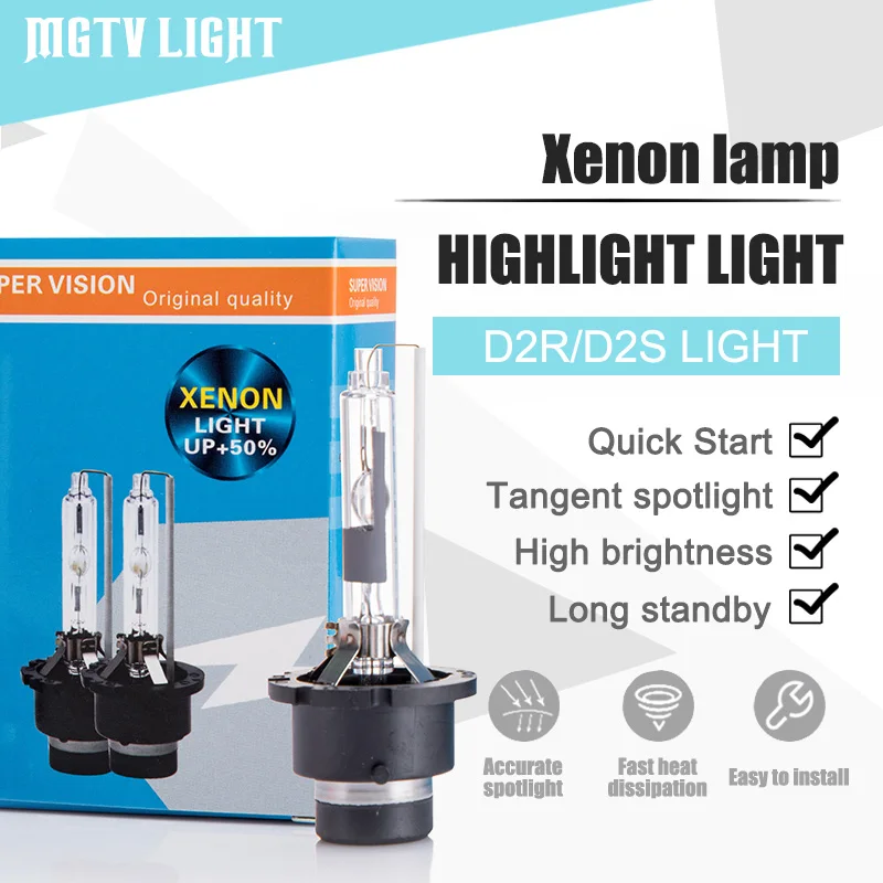 MGTV LIGHT 2Pcs Car HID Xenon Headlight D2S D2R 12V 35W High Brightness Bi-xenon Projector Lens bulb 4300K 6000K 8000K Fog Lamp
MGTV LIGHT 2Pcs Car HID Xenon Headlight D2S D2R 12V 35W High Brightness Bi-xenon Projector Lens bulb 4300K 6000K 8000K Fog Lamp