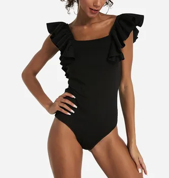 2019 New Brand Spring Summer Sexy Short Sleeve Women Ruffled Flared Sleeve Bodysuit Jumpsuit Body Leotard Top 8- 14 
2019 New Brand Spring Summer Sexy Short Sleeve Women Ruffled Flared Sleeve Bodysuit Jumpsuit Body Leotard Top 8- 14